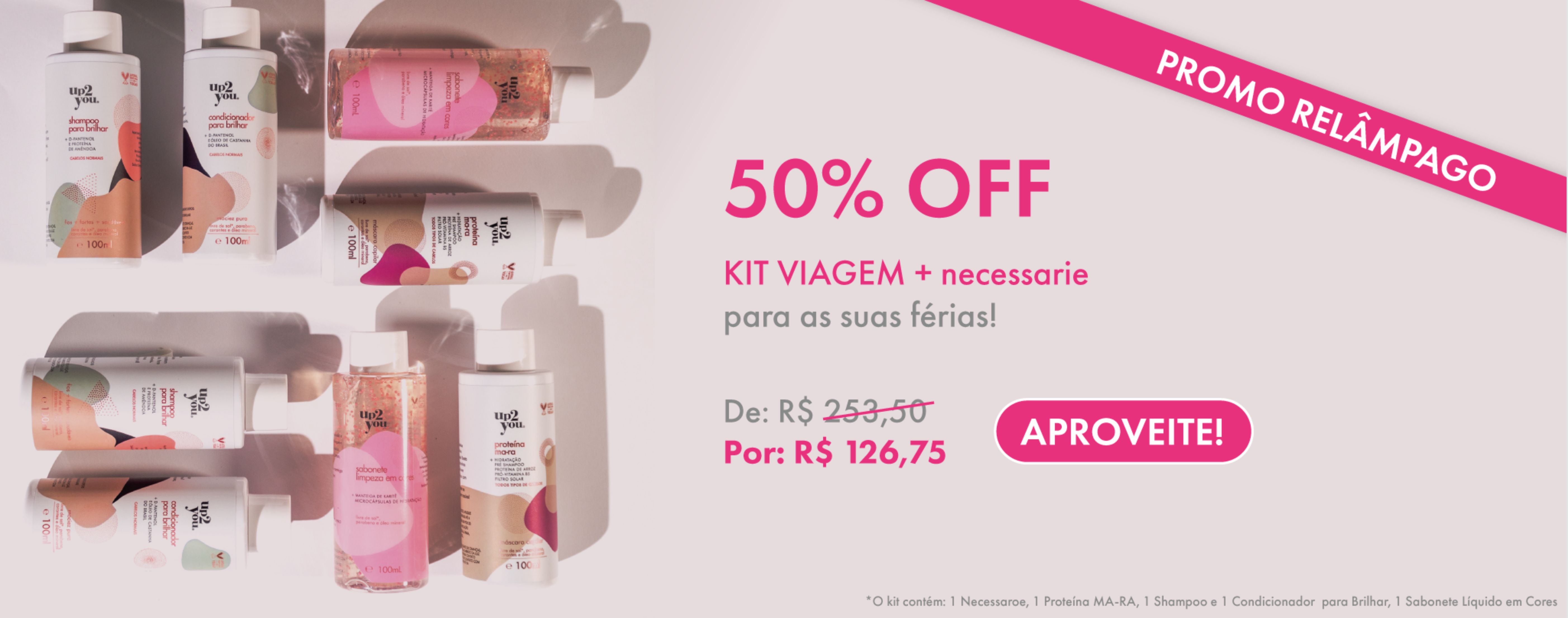 Promo relâmpago - kit travel