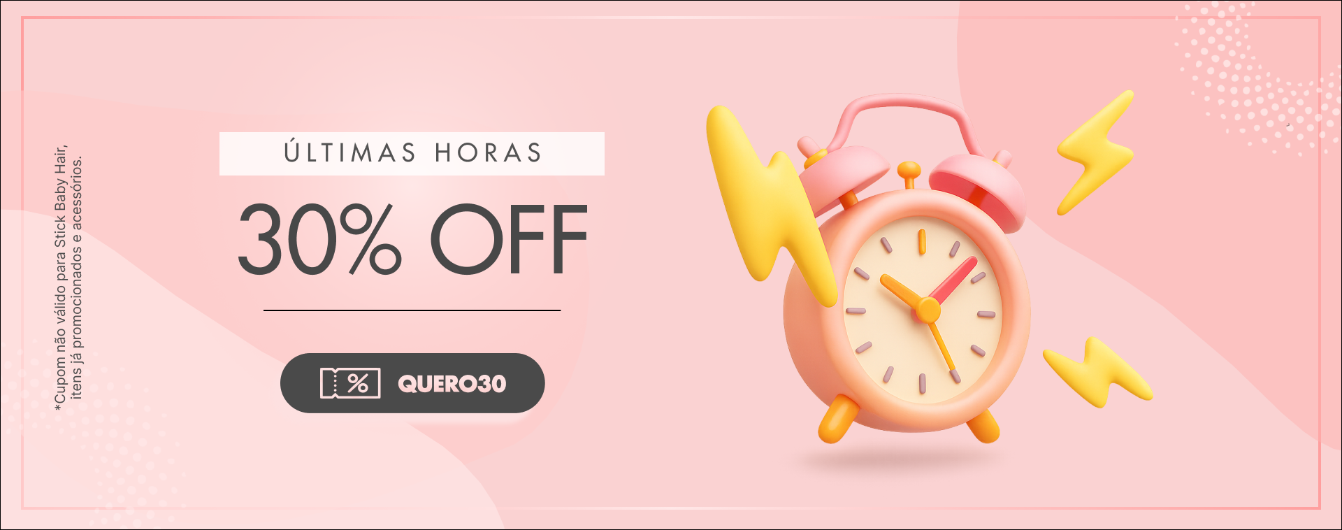 ÚLTIMAS HORAS 30% OFF