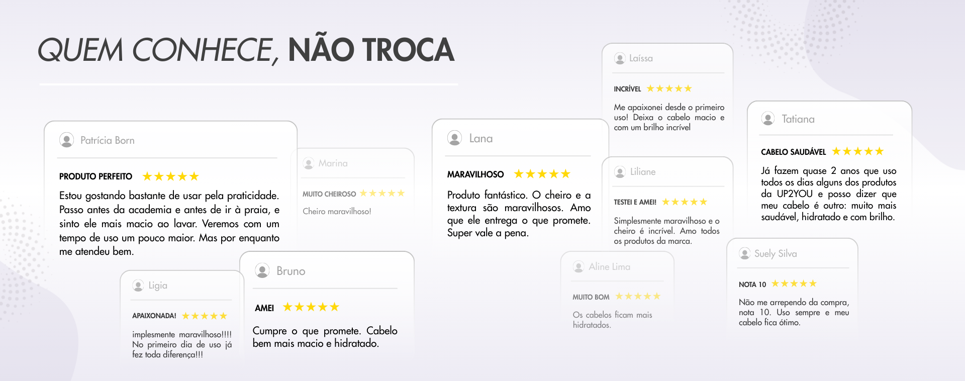 Comentários de clientes