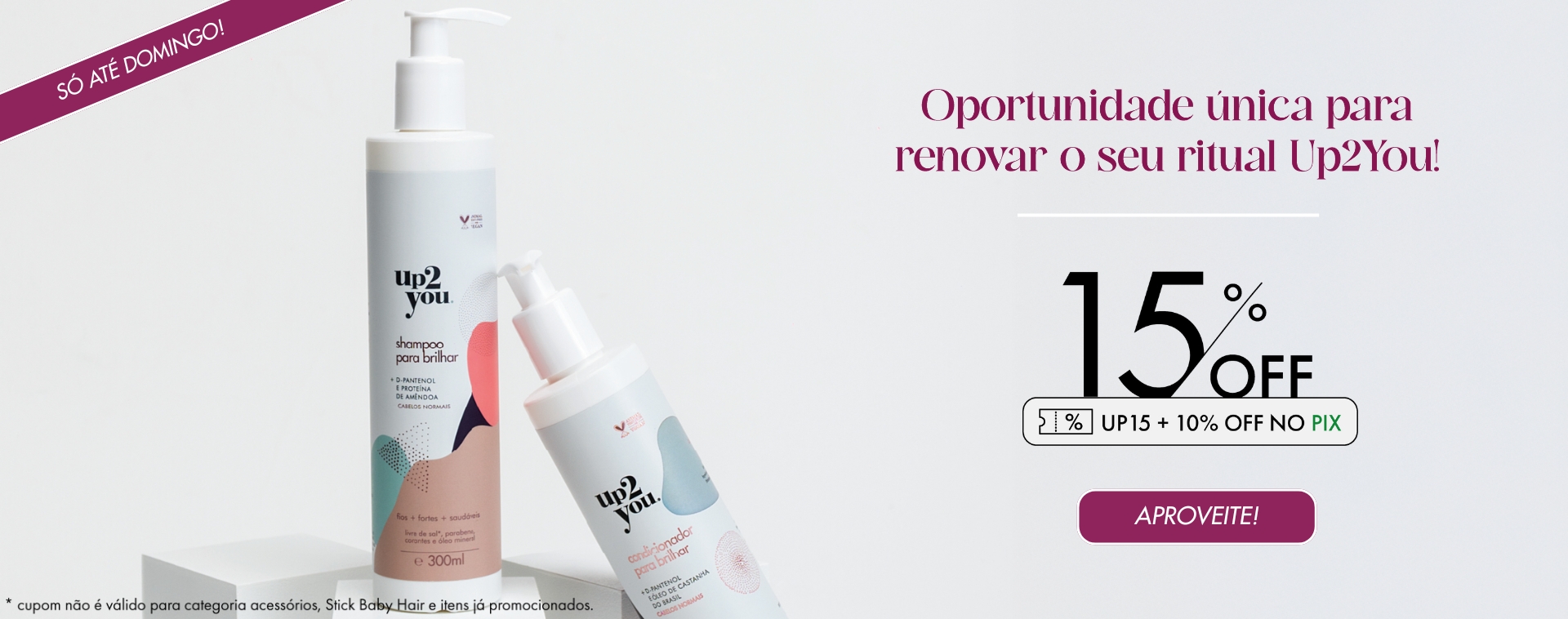 Promoção 15% off + 15% off